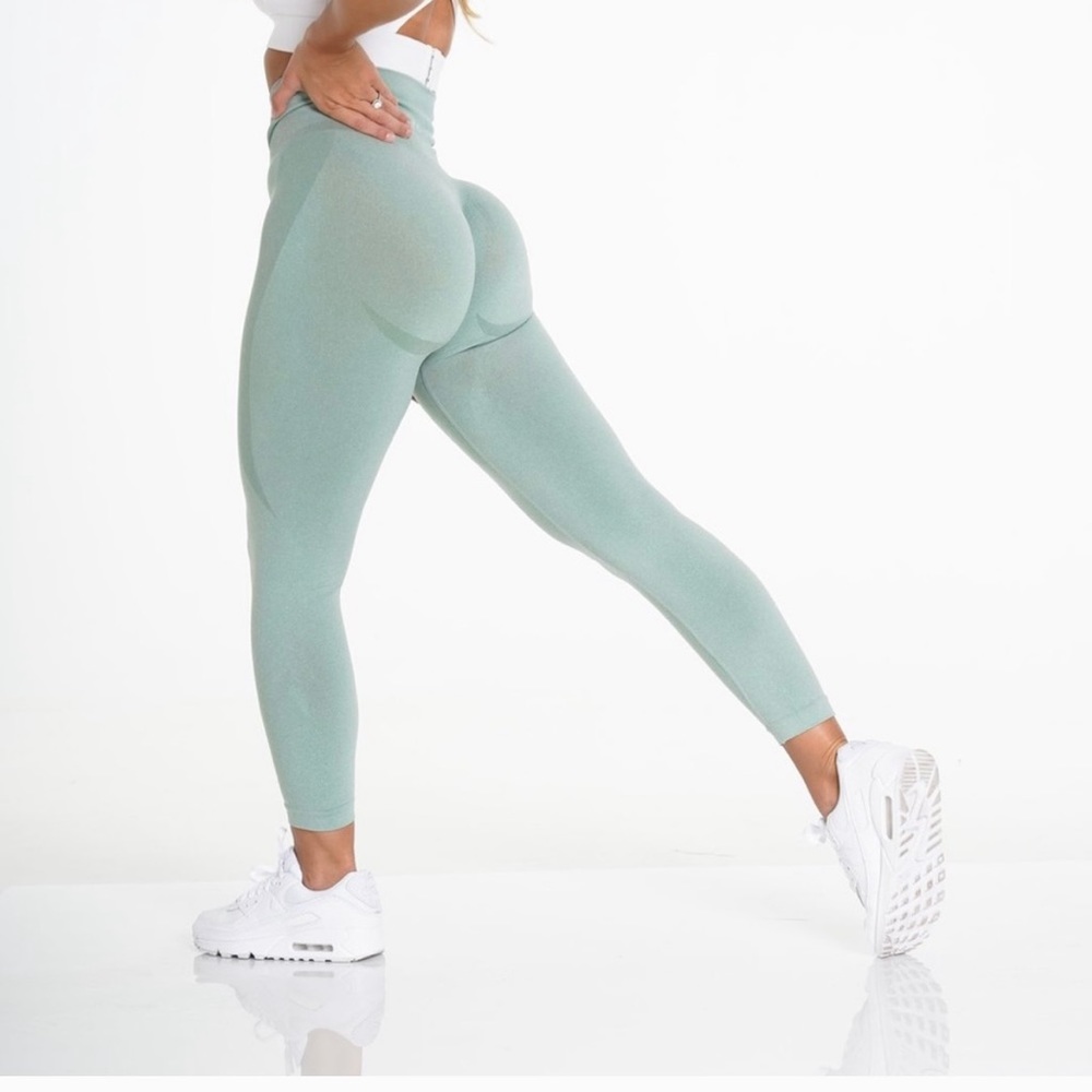 NVGTN sage green contour leggings